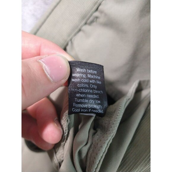 FLX Pants Mens 34x30 Beige Chino Performance Stretch Flat Front Mid Rise Stretch - Picture 9 of 10